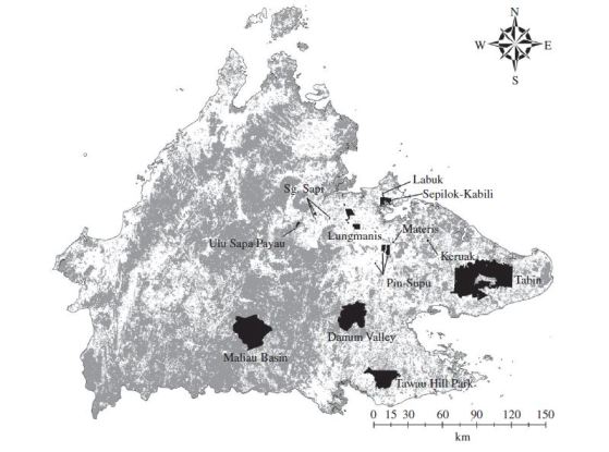 La mappa delle aree prese in considerazione dallo studio, giusto perché un’immagine seria ogni tanto me la concedo. Immagine Hill et al.